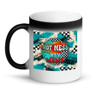 Hot Mess Boy Mama With Fire Magic Mug | Artistshot