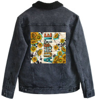 Auntie With Lightning Bolt Unisex Sherpa-lined Denim Jacket | Artistshot