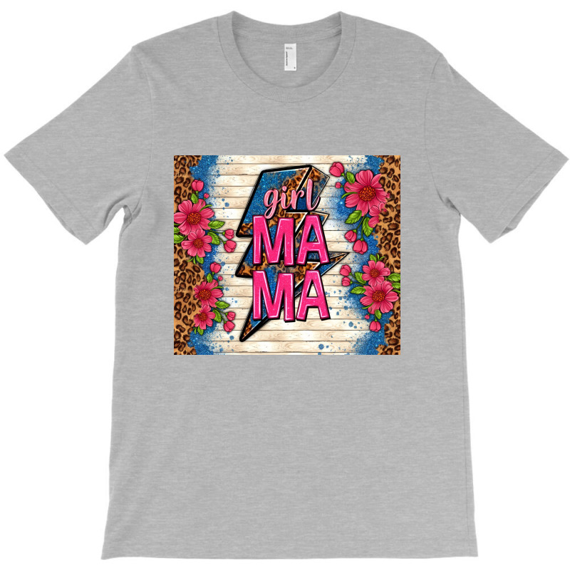 Girl Mama Thunder With Flowers T-shirt | Artistshot