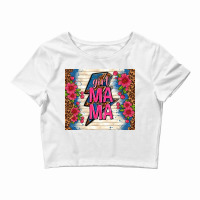 Girl Mama Thunder With Flowers Crop Top | Artistshot