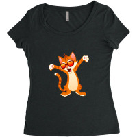 Cool Cat Women's Triblend Scoop T-shirt | Artistshot