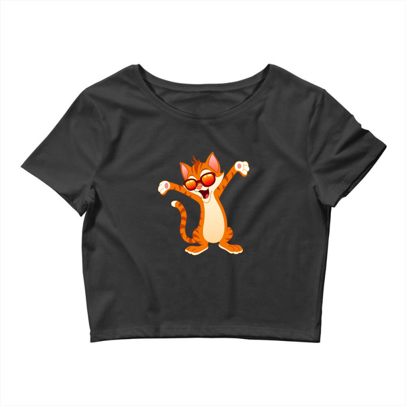 Cool Cat Crop Top by Jassiecolbert | Artistshot