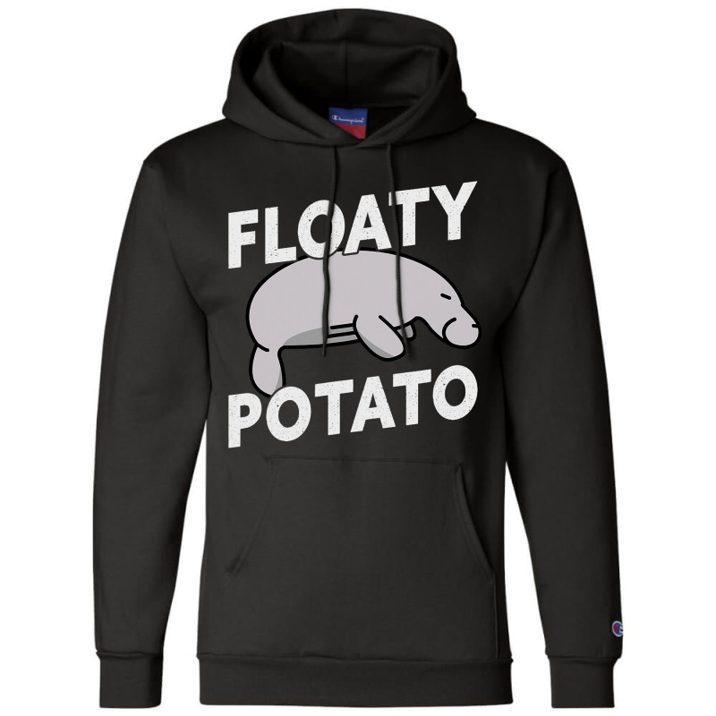 Floaty Potato Funny Manatee Sea Cow 1 Champion Hoodie by RaiyaHored | Artistshot