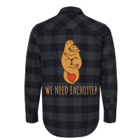 Funny Cute Pun Eachotter Flannel Shirt | Artistshot