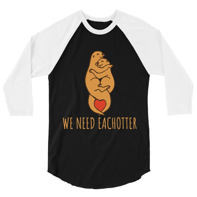 Funny Cute Pun Eachotter 3/4 Sleeve Shirt | Artistshot