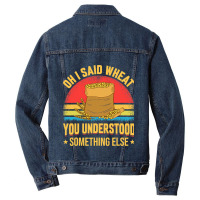 Farmer Tractor Farming Quote For Farmers4 7 Men Denim Jacket | Artistshot