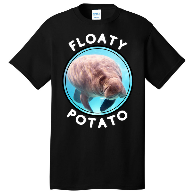 Floaty Potato Funny Manatee Wrong Animal Name Joke Basic T-shirt | Artistshot