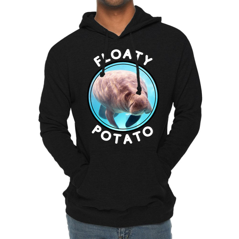 Floaty Potato Funny Manatee Wrong Animal Name Joke Lightweight Hoodie | Artistshot