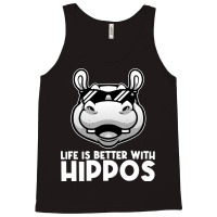 Funny Hippo Design For Men Women Kids Hippopotamus Tank Top | Artistshot