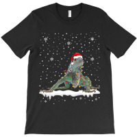 Funny Santa Iguana Christmas Lights Animals Lover T-shirt | Artistshot