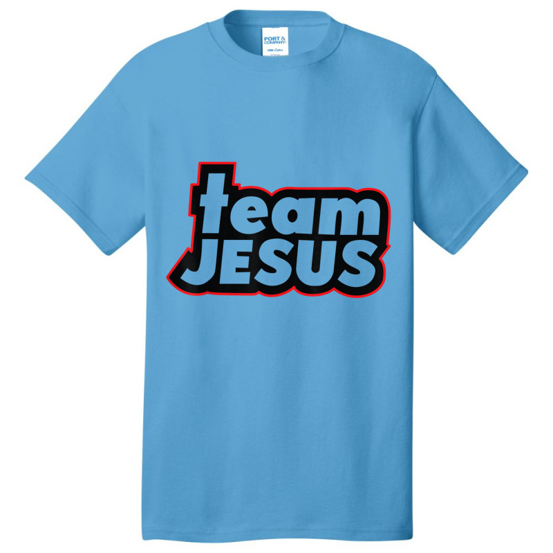 Team Jesus Lover Christian Religious Believers God Funny Gift Basic T-shirt by Aria-Proctor | Artistshot