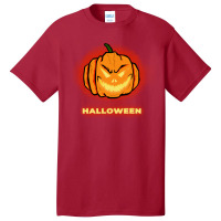 Halloween Pumpkin Face T  Shirt Halloween Pumpkin T  Shirt Basic T-shirt | Artistshot