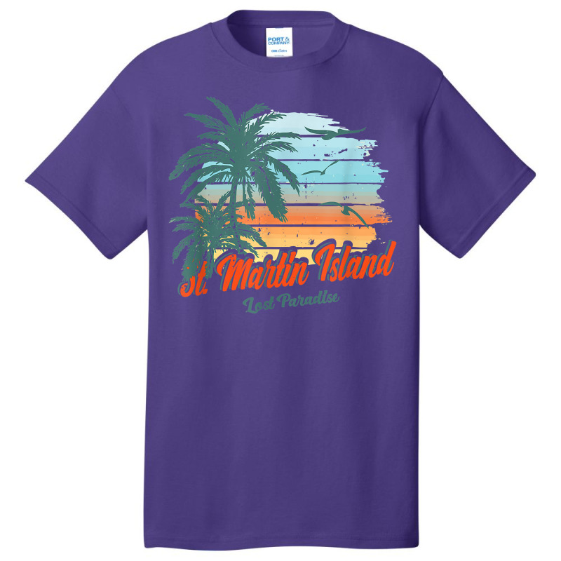 St. Martin Island Beach Shirt Lost Paradise Basic T-shirt by sabadmscoastlw | Artistshot