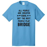 Gifts For Bridge Lover Love Bridge Shirt Funny Card Player Basic T-shirt | Artistshot