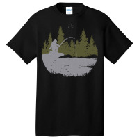 Bigfoot T Shirtbigfoot Fishing Gifts T Shirt Basic T-shirt | Artistshot