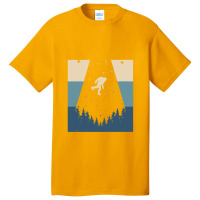 Bigfoot T Shirtbigfoot Ufo Abduction T Shirt Basic T-shirt | Artistshot