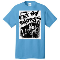 The Simpsons Bart Simpson Eat My Shorts Spray Paint Graffiti T Shirt Basic T-shirt | Artistshot