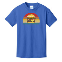 Retro Vintage Cheeseburger Design Costume Hamburger Lovers T Shirt Basic Youth T-shirt | Artistshot