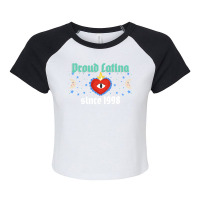 Proud Latina Since 1998 Birthday Gift Raglan Crop Top | Artistshot