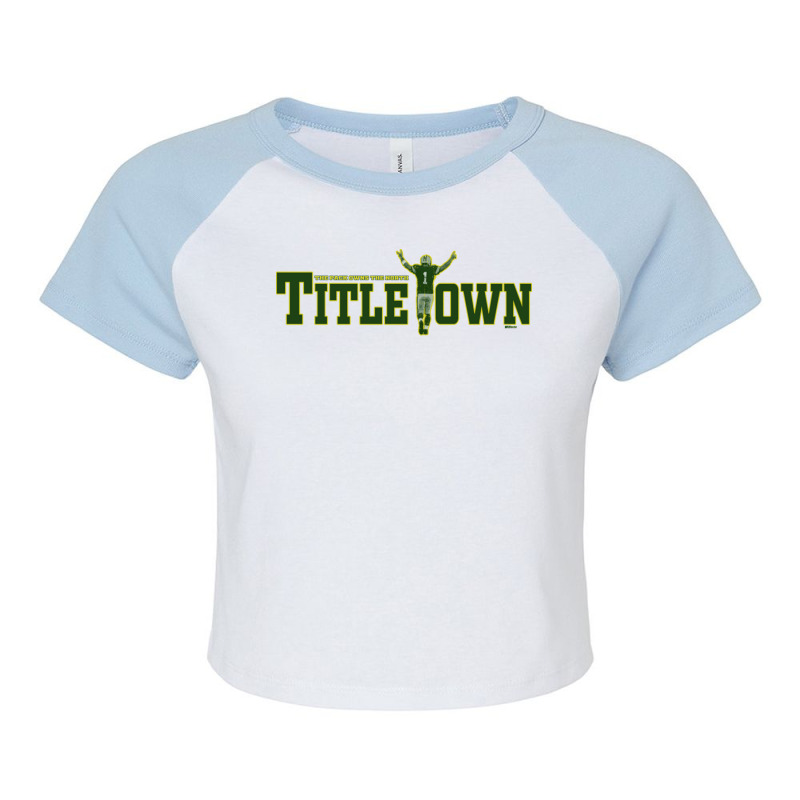 Titletown Gift Raglan Crop Top by SandraMarianela | Artistshot