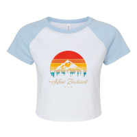 New Zealand Reminder New Zealand Souvenir Raglan Crop Top | Artistshot