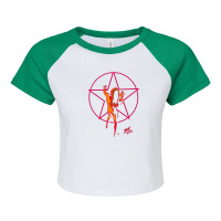 Star Woman Handle 1 Raglan Crop Top | Artistshot