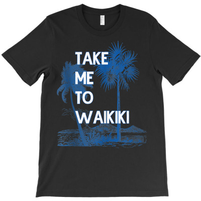 Waikiki Beach Oahu Hawaii Retro Vintage Hawaiian Beach Tank Top T-shirt Designed By Suarez Greenantonia