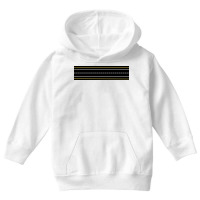 White And Yellow Parallel Lines Design Youth Hoodie | Artistshot