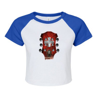 Guitar Headstock Switzerland Raglan Crop Top | Artistshot