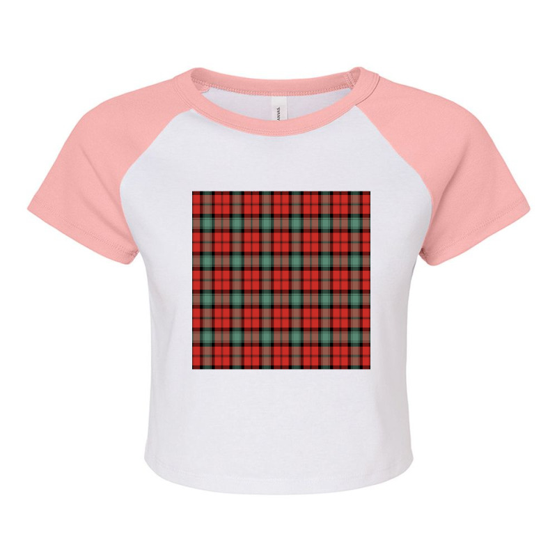 Kerr Ancient Plaid Tartan Scottish Raglan Crop Top by declangreenwood | Artistshot