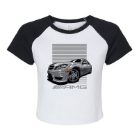 Benz W204 C63 Amg Raglan Crop Top | Artistshot