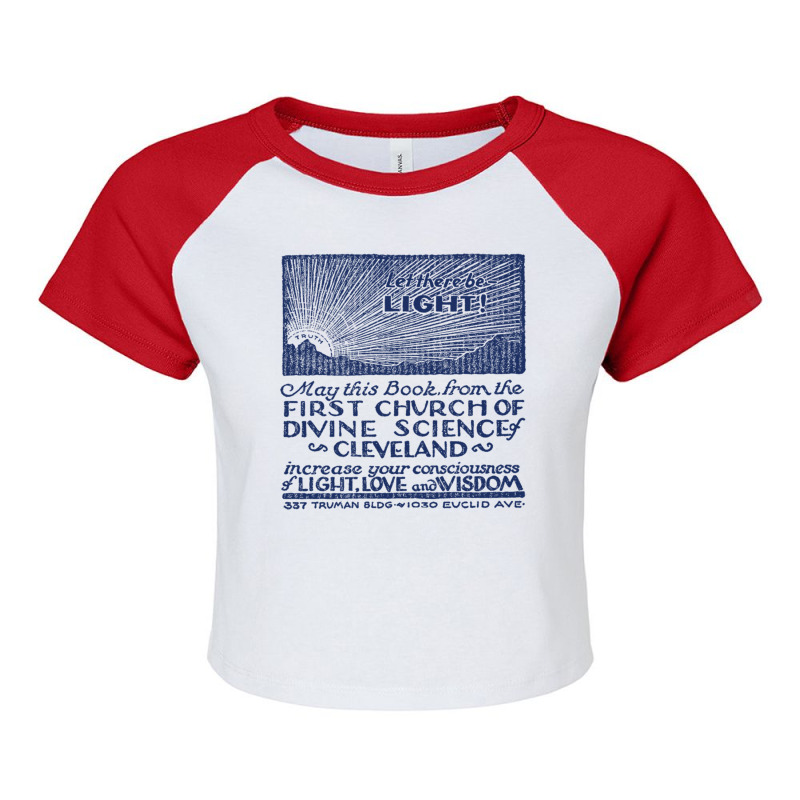 The First Church Of Divine Science Raglan Crop Top by CarmelaElaine | Artistshot