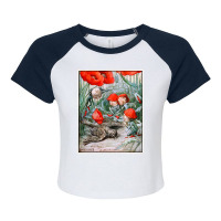 Vintage Fantasy Illustration. C1913 Raglan Crop Top | Artistshot