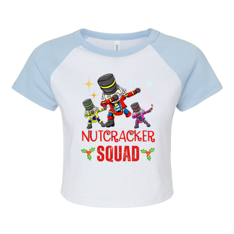 Nutcracker Squad Ballet Dance Matching Family Christmas Pjs Raglan Crop Top by JESSICAFRANKLIN | Artistshot