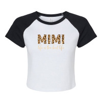 Womens Mimi Life For Grandma Mothers Day Leopard V-neck Raglan Crop Top | Artistshot