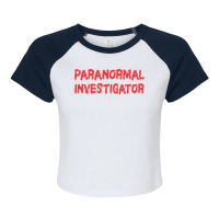 Ghost Hunting Paranormal Investigator Pullover Hoodie Raglan Crop Top | Artistshot