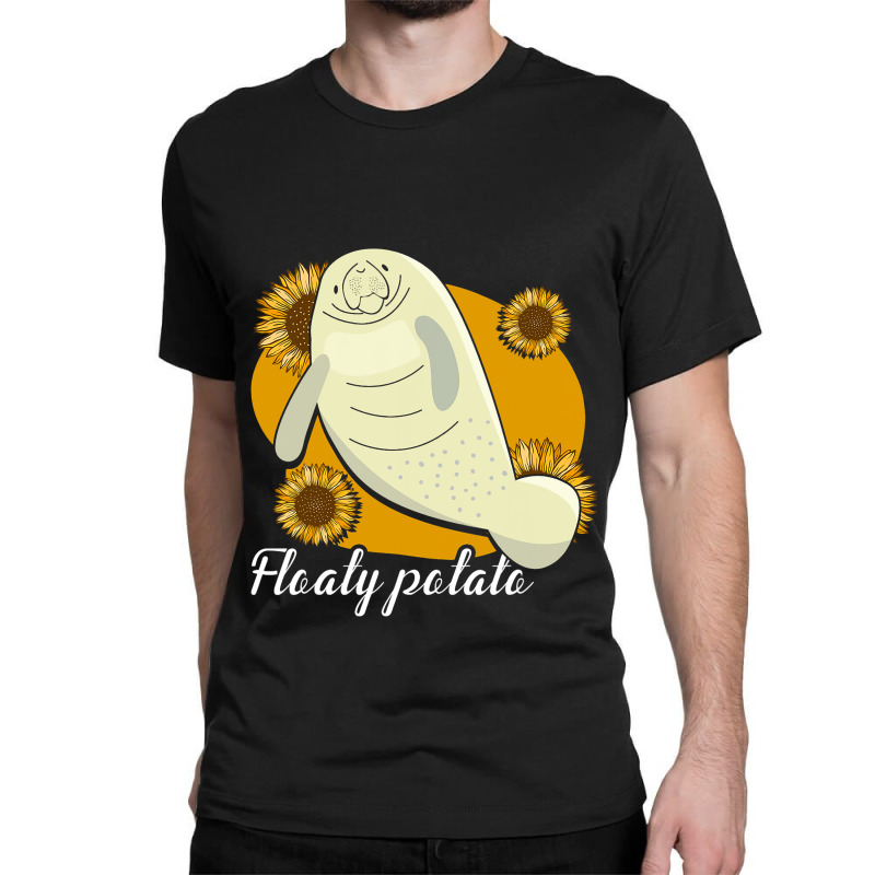 Floaty Potato Manatee Sea Cow Manatees Lover Classic T-shirt by CalliopEasley | Artistshot