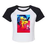 Kiss Of The Vampire (1963) Virgin International Poster Raglan Crop Top | Artistshot