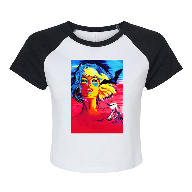 Kiss Of The Vampire (1963) Virgin International Poster Raglan Crop Top by webberkyla | Artistshot