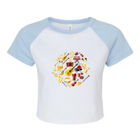 Music Instruments Lover Raglan Crop Top | Artistshot