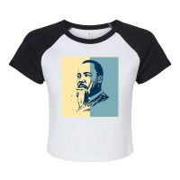 Martin Luther King Jr Raglan Crop Top | Artistshot