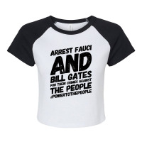 Arrest Fauci Raglan Crop Top | Artistshot