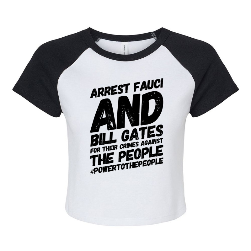 Arrest Fauci Raglan Crop Top by NICHOLASGIBSONN | Artistshot