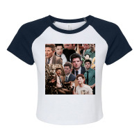 Ben Wyatt Adam Parks And Recreation Poster Raglan Crop Top | Artistshot