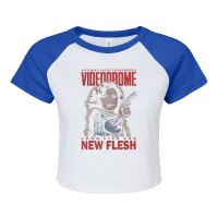 Videodrome (distressed) Raglan Crop Top | Artistshot