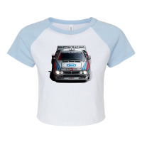 Lancia 037 Martini Group B Illustration Gift Raglan Crop Top | Artistshot