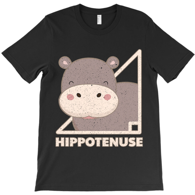 Funny Hippo Hippotenuse Vintage Animal Lovers T-shirt | Artistshot