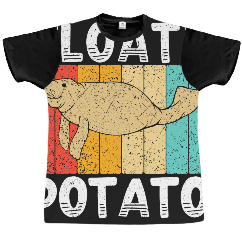 Floaty Potato Marine Animal Dugong Sea Cow Manatee Graphic T-shirt by AnamarieStrawn | Artistshot