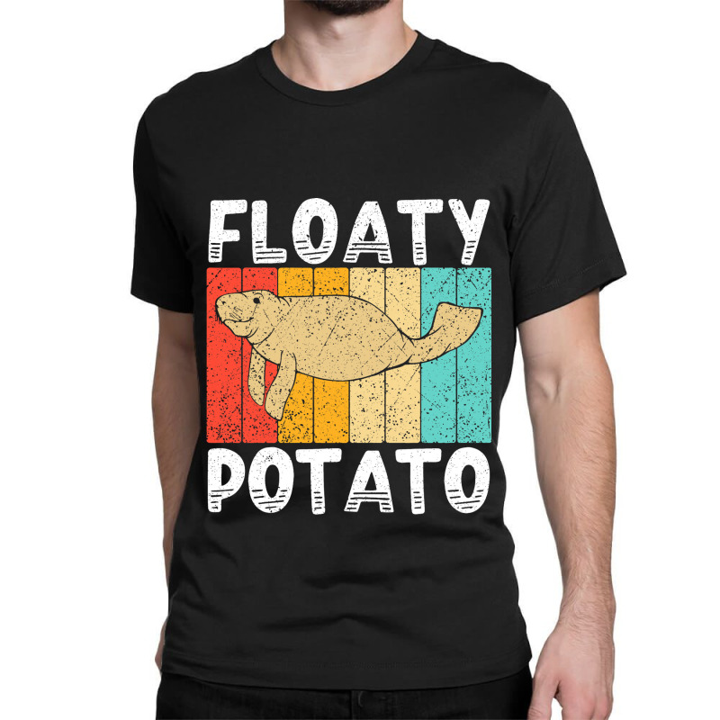 Floaty Potato Marine Animal Dugong Sea Cow Manatee Classic T-shirt by AnamarieStrawn | Artistshot