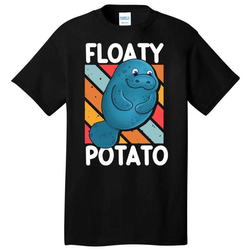 Floaty Potato Sea Cow Manatee Manatees Lover Basic T-shirt by MakenzieHampton | Artistshot